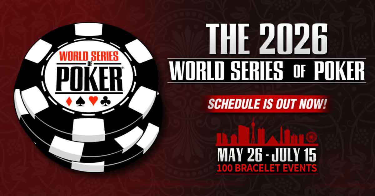 WSOP 2026 : 100 bracelets à Las Vegas du 26 mai au 15 juillet