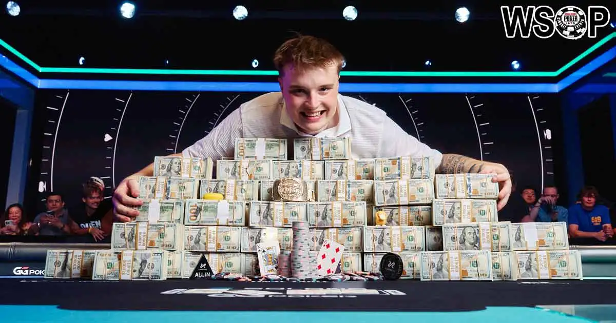 Lucas Jumalon remporte le Main Event WSOP 2026 (10 M$)