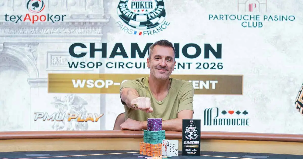 Pierre Chevalier remporte le Main Event WSOPC Paris (260 000 €)